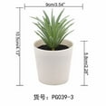 thumbnail image 2 of GQDIN Small Mini Artificial Succulents In White Plastic Pots, Realistic Fake Plants For Bathroom Farmhouse Cubicle Desk Decor, Low Maintenance Greenery, 2 of 9