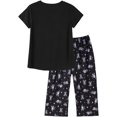thumbnail image 2 of Women's Capri Pajama Sets Plus Size Sleepwear 2 Piece Ladies Sleep Set,Black-monkey, 2 of 5