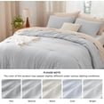 thumbnail image 6 of U by Bedsure 2 Pieces Twin Comforter Bedding Set, Light Grey Comforter Set for All Seasons, 1 Lightweight Prewashed Comforter and 1 Pillowcases,Twin,Oyster Mushroom, 6 of 7