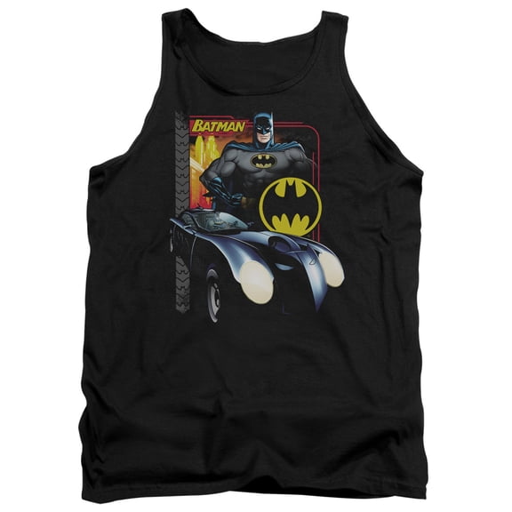 Batman Bat Racing Adult Tank Top Black