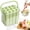 Green-12 Sticks, variant on Silicone Ice Stick Tray with Storage Caddy - Portable Carrying Case, Reusable Molds, Easy-Release Narrow Ice Stick for Sports Bottles, Tumblers, Juice