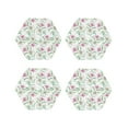 thumbnail image 1 of Easygdp sous-Verres en Cuir Ou Fleurs de Lys Ensemble de 4, Antidérapants, Résistants à la Chaleur pour Maison, Bureau, Cuisine (Rond, Carré, Octogone, Hexagone)-Hexagone, 1 of 6