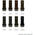 thumbnail image 6 of Ekena Millwork 2"W x 12"D x 7"H Steel Hanging Shelf Bracket, Antiqued Brass, 6 of 10