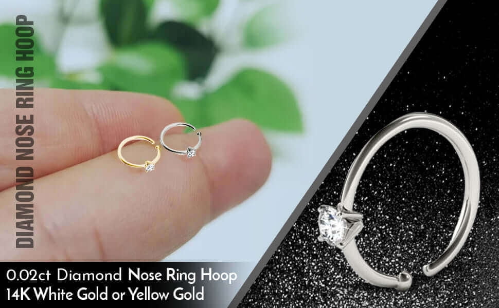 Dreamers Wish Diamond Nose Ring for women under 10K - Candere by Kalyan  Jewellers