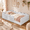 Light Gray, variant on Howcool Montessori Upholstered Floor Bed with Soft Wave Guardrails,Twin Size Rabbit Plush Toddler Bed with Storage Pockets,White