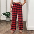 thumbnail image 2 of UAYOTSE Girls Plaid Pajama Pants Kids Soft Elastic Waist Lounge Bottoms with Pockets Casual Sleepwear,Sizes 9-10 Years, 2 of 9