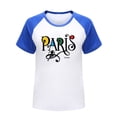 thumbnail image 4 of Toddler Girls Summer Tops Tees Casual Color Block Games Printed Raglan Short Sleeved T Shirt Spring Shirts For Boy 3-4 T, 4 of 4
