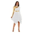 thumbnail image 3 of Women Modern Lyrical Liturgical Dance Costume Church Choir Worship Praise Dress Long Sleeve, 3 of 7