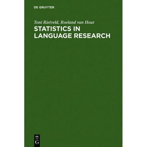 Statistics in Language Research: Analysis of Variance, (Hardcover)