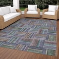 thumbnail image 3 of Addison Rugs Chantille Indoor/Outdoor Transitional Geometric Fern Machine Washable Rectangle Rug, 10' x 14', 3 of 8
