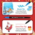 thumbnail image 2 of Markers for Adult Coloring Books No Bleeding, 72 Colors Dual Tip Coloring Markers for Adults, Brush, 2 of 9