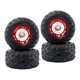 thumbnail image 1 of Neumáticos de Goma para Llantas de Ruedas 100 Mm Aptos para Piezas de Camiones con Errores 12428 Rojo 4pcs Hugo Neumáticos de goma para llantas RC, 1 of 9