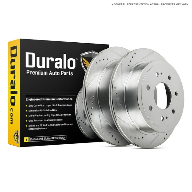 For Ford F150 7Lug 20122014 Drilled Slotted Rear Brake Rotors