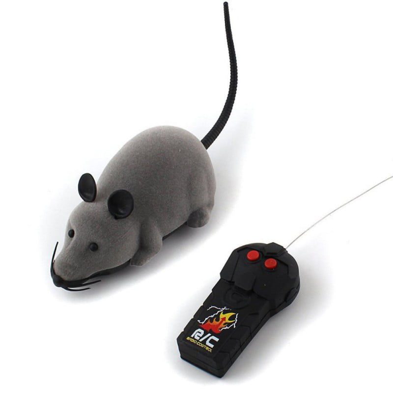 Funny Remote Control RC Rat Mouse Wireless For Cat Dog Pet Toy Novelty Gift FUN 