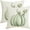 Green Pumpkin, variant on Fall Autumn Pumpkin Throw Pillows Cover 18x18 Inch White Pumpkins Harvest Pillow Covers Set of 2 Thanksgiving Maple Leaves Outdoor Linen Decorative Pillow Case for Home Couch Bed Sofa Decor
