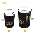 thumbnail image 5 of Bingfone Happy New Year 2024 Waterproof Foldable Laundry Hamper Bucket With Handles For Storage Bin,Clothes Hamper (Medium), 5 of 8