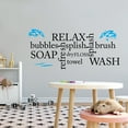 thumbnail image 2 of HYGIENE - Home Art Keeping Clean Words Decoration Sticker Personal Hygiene Product List Design Water Splash Vinyl Kids Room Bathroom Wall Decal 30" x 12", 2 of 5