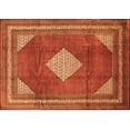 thumbnail image 1 of Ahgly Company Indoor Rectangle Medallion Orange Traditional Area Rugs, 6' x 9', 1 of 1