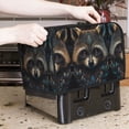 thumbnail image 2 of Toaster Covers 2 Slice, Tribal Style Raccoon Waterproof Bread Machine Cover Fits for Standard 2 Slice Toasters, Home Decor Toaster Protection with Hanging Rope, 2 of 7