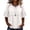 01# White, variant on Women Linen Ruffled Shirt Vintage Oversized Summer Crewneck Tshirt Pleated Comfort Boho Cute Loose Shirts White 3XL
