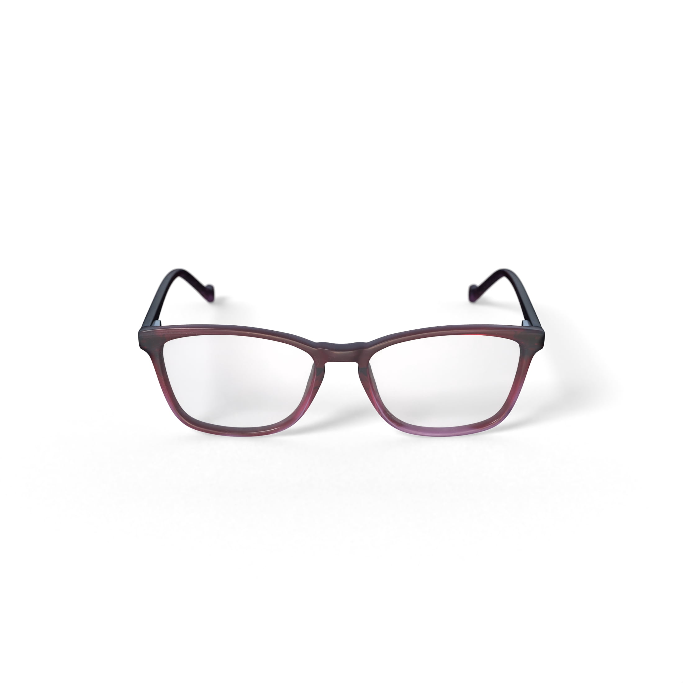 Walmart Women's Nora Square Prescription Eyeglasses with Case, Red/Pink
