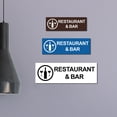 thumbnail image 2 of Basic Restaurant & Bar Sign (Black) - Small, 2 of 5