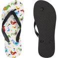 thumbnail image 3 of GZHJMY Flip Flops Slippers Cute Birds Floral Flowers Sandals for Beach Summer Shower Women Men Boy Girl Kid Summer Slippers, 3 of 5