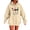 Beige, variant on Oversized Hoodies for Women Plus Size Drawstring Graphic Hoodie Loose Preppy Sweatshirt with Pocket Womens Pullover