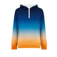 thumbnail image 5 of Gfyviroh Long Sleeve Hoodies for Women Loose Comfortable Quarter Zipper Sweatshirts Casual Trendy Gradient Color Sweatshirts, 5 of 5
