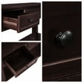 thumbnail image 5 of Console Table, Modern Narrow Side Table with 3 Storage Drawers and 1 Open Bottom Shelf, 55 Inch Long Entryway Sideboard Sofa Table with Wide Tabletop Surface and Solid Legs, Espresso, 5 of 8