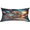 thumbnail image 2 of Pilot Sloth Body Pillow Cover with Zipper, Soft and Cozy Fuzzy Fleece Body Pillow Case Cover 21 x 54 in, Plush Long Body Pillow Pillowcase for Fall and Winter Home Decor Gifts, 2 of 6