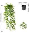 thumbnail image 4 of Clearance Items! Lssam Lifelike Trailing Faux Hanging Plants with Frosted Pots - Artificial Greenery Decor for Indoor Outdoor All-Weather Low Maintenance Home Office Wall Decor Easy to Hang, 4 of 9