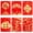 M, variant on 30Pcs Red Envelopes with Blessing Words 2023 New Year Rabbit Zodiac Lucky Money Pockets for Household