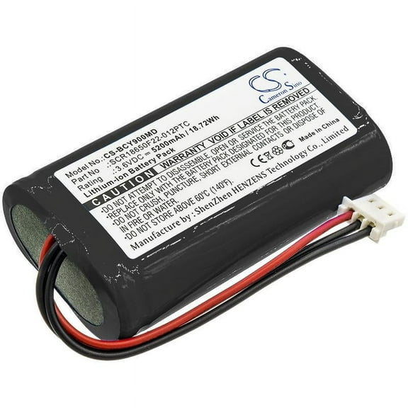 SCR18650F22-012PTC Battery for Bionet Oximete OXY9 Wave, 5200mAh - sold by smavco