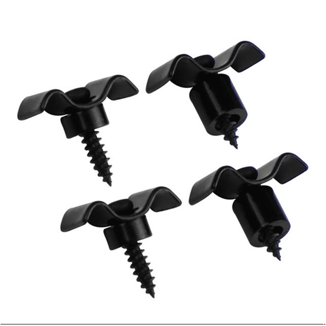 SUTENGDA 4 Pcs Guides de Ficelle en Métal pour Guitare Basse avec Vis