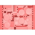 thumbnail image 1 of Ahgly Company Indoor Rectangle Abstract Red Modern Area Rugs, 7' x 10', 1 of 1
