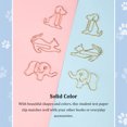 thumbnail image 4 of facefd 30Pcs Paper Clip Animal Envelope Clips Bookmark Pin Students Mini Novelty File For Business Stationery Supplies Elephant/Rose Gold, 4 of 9