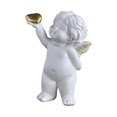 thumbnail image 1 of Estatua de ángel bebé, decoración de pequeño ángel con alas, colección de resina, escultura moderna de querubín blanco, figura de Cupido para jardín Estilo D, 1 of 8