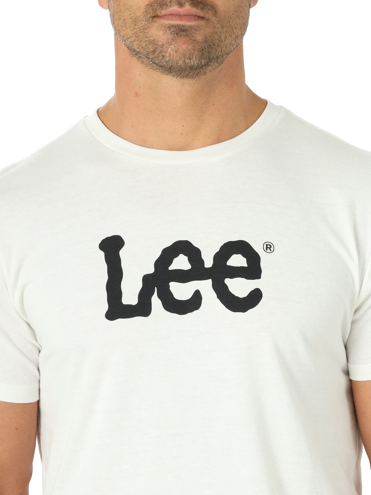 Lee Men's Short Sleeve Crew Neck Logo Tee