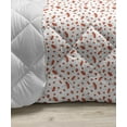 thumbnail image 3 of Rowan Down Alternative Comforter, Romantic Fall Season Inspired Tile with Vivid Leafage and Bunch of Berries, Microfiber Quilt for All Season, 5 Sizes, Orange Red Peach, by Ambesonne, 3 of 3