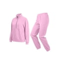 thumbnail image 6 of Gytharion Women's 2 Piece Plus Size Sports Sweatsuits Solid Color Casual Track Suits with Pockets Half Zip Stand Collar Pullover Sweatshirts and Jogger Pants, 6 of 7
