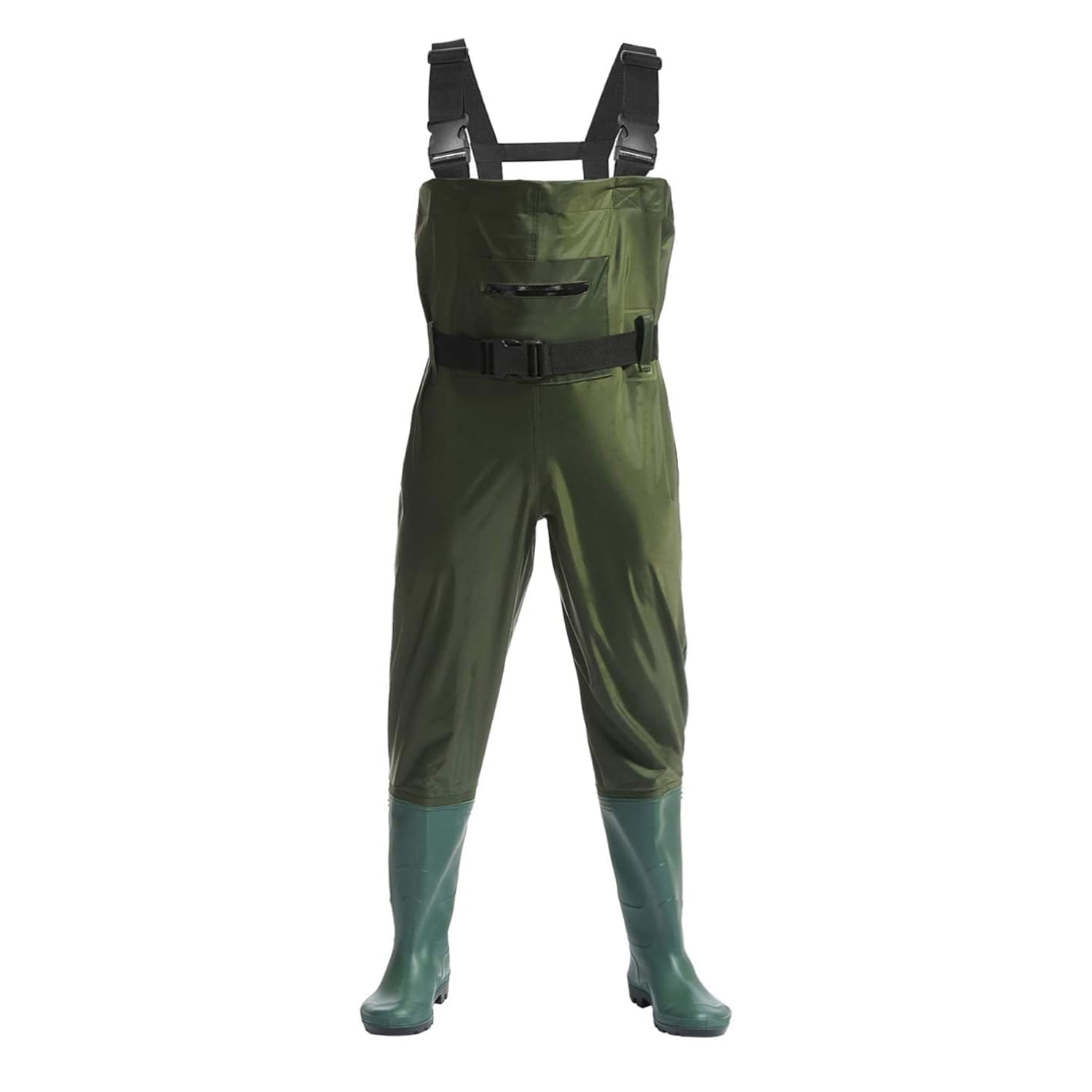 Hunting Fishing Waders Fly Fishing Waders for Men Women with Boots,  Waterproof Bootfoot Nylon/PVC Wader, Size 10 