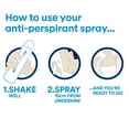 thumbnail image 2 of Dove Invisible Dry Antiperspirant Deodorant Spray for Women, 250ml (8.4 oz), 2 of 5