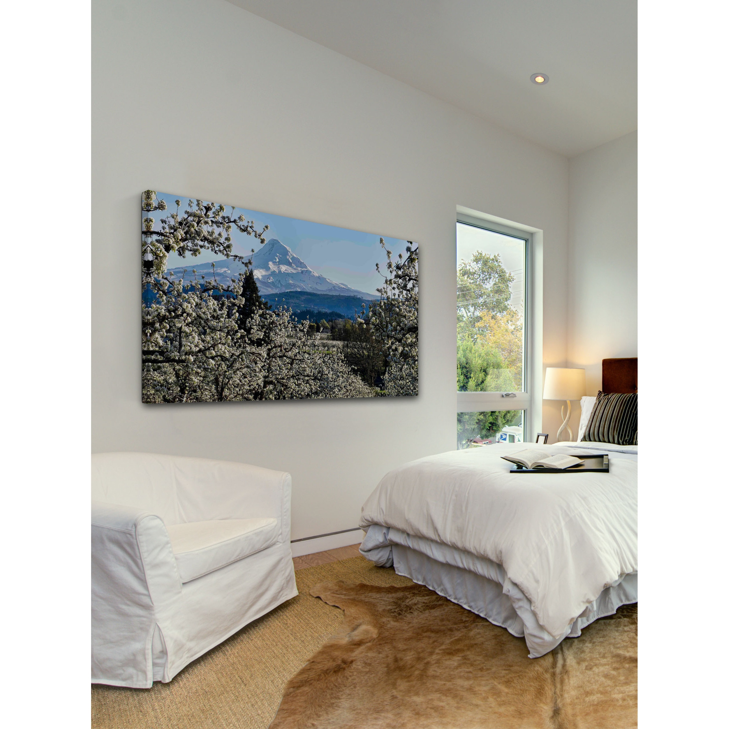 "Pear Blossom Majesty" Painting Print on Canvas