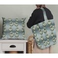 thumbnail image 5 of Soimoi Poly Georgette Tissu Feuilles & Magnolia Imprimé Floral 1 Yard 42 Inch Wide, 5 of 5