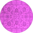 thumbnail image 1 of Ahgly Company Indoor Round Oriental Pink Industrial Area Rugs, 5' Round, 1 of 4