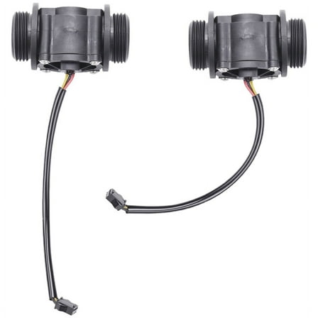 2PCS Water Flow Sensor Meter Flowmeter Counter Indicator FS400A G1 DN25 1-60L/Min