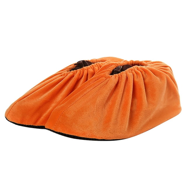 Dsscvnef Flannel Warm Shoe Cover Indoor Home Wear Washable Reusable Thickened Silencer Non- Comfortable Soft Cozy Slipper Protector for Daily Use 2PCS
