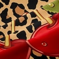 thumbnail image 5 of Erosebridal Fashion Cheetah Print Blackout Curtains Set of 2 (52x84 Each),3D Kawaii Cherries Window Curtains For Kids Girls, 5 of 7