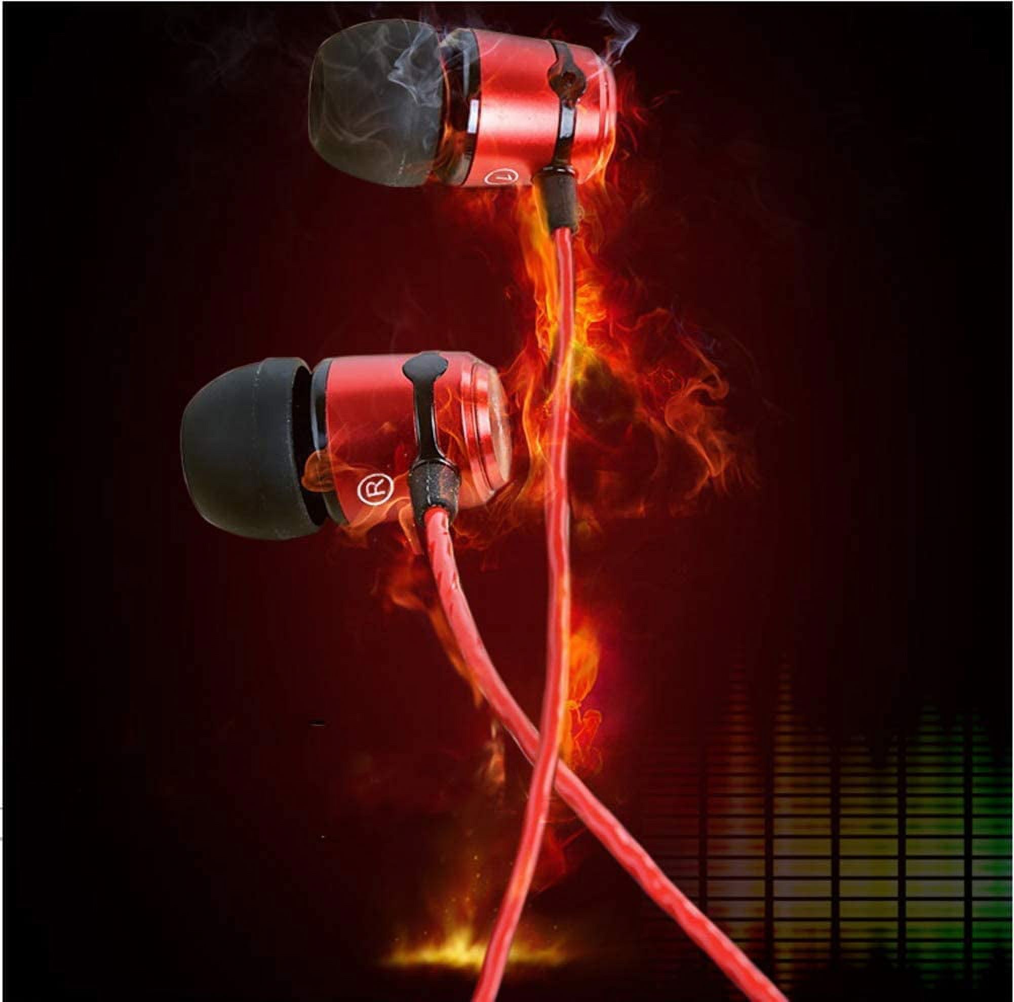 Water & Ice Inner Ear Headphones, Red, E50 - image 2 of 8